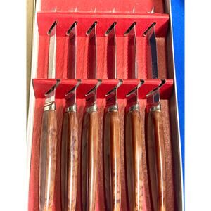 VTG Steak Knives Set Regent Sheffield Stainless Blades Forever Sharp (6) w/ Box